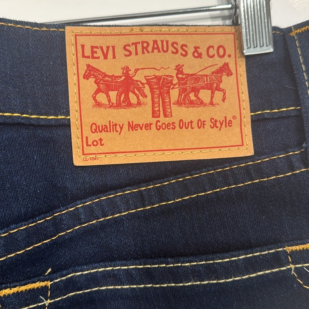 Levi’s Type 1 Jeans Dark Blue Denim Mini Skirt. Size M. - Picture 7 of 8